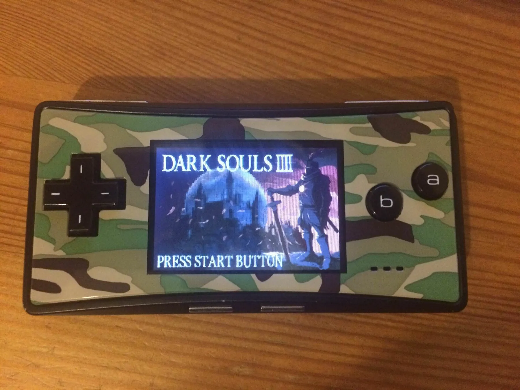 Dark Souls IIII running on a Game Boy Advance