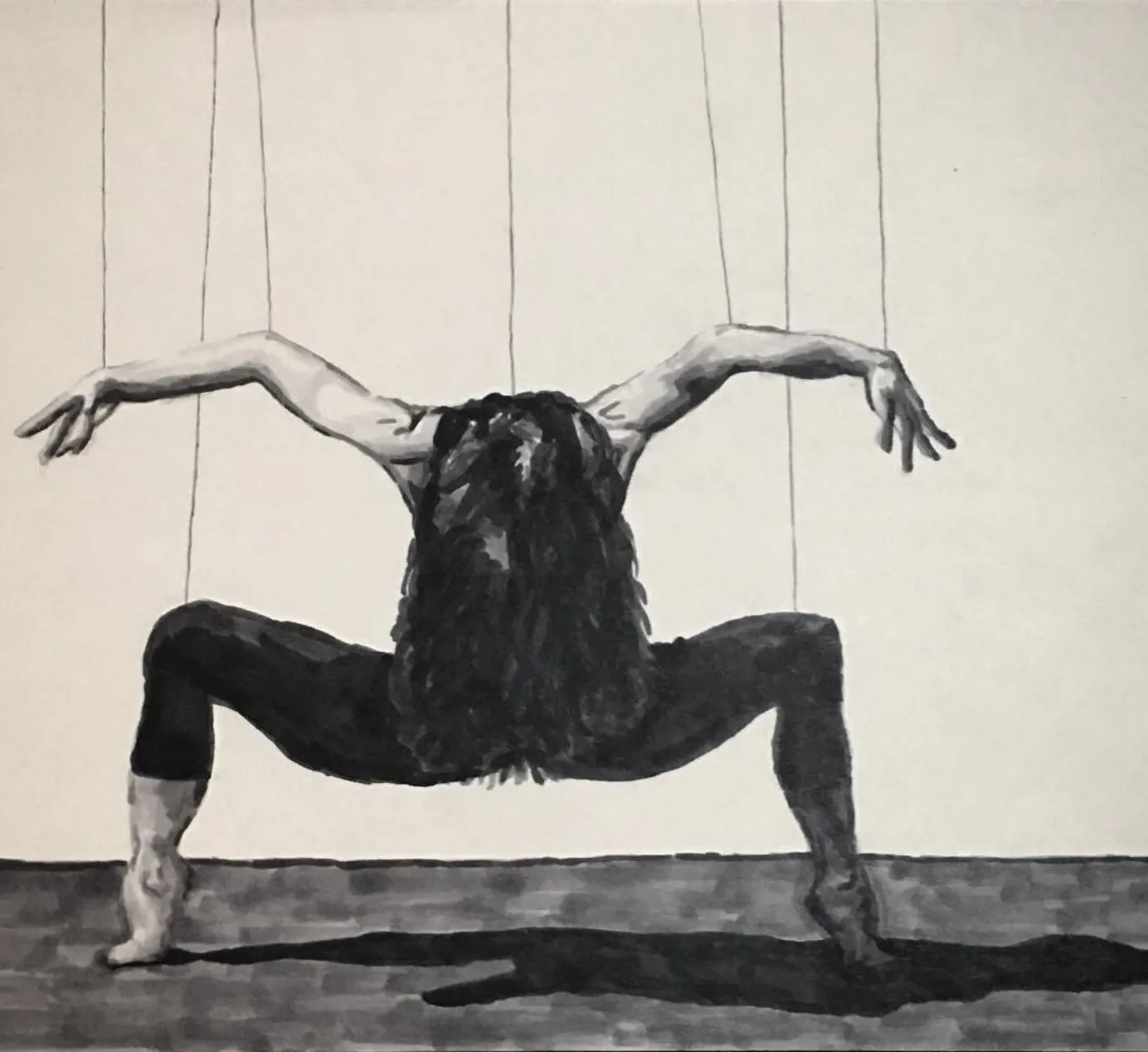 A dancer on strings