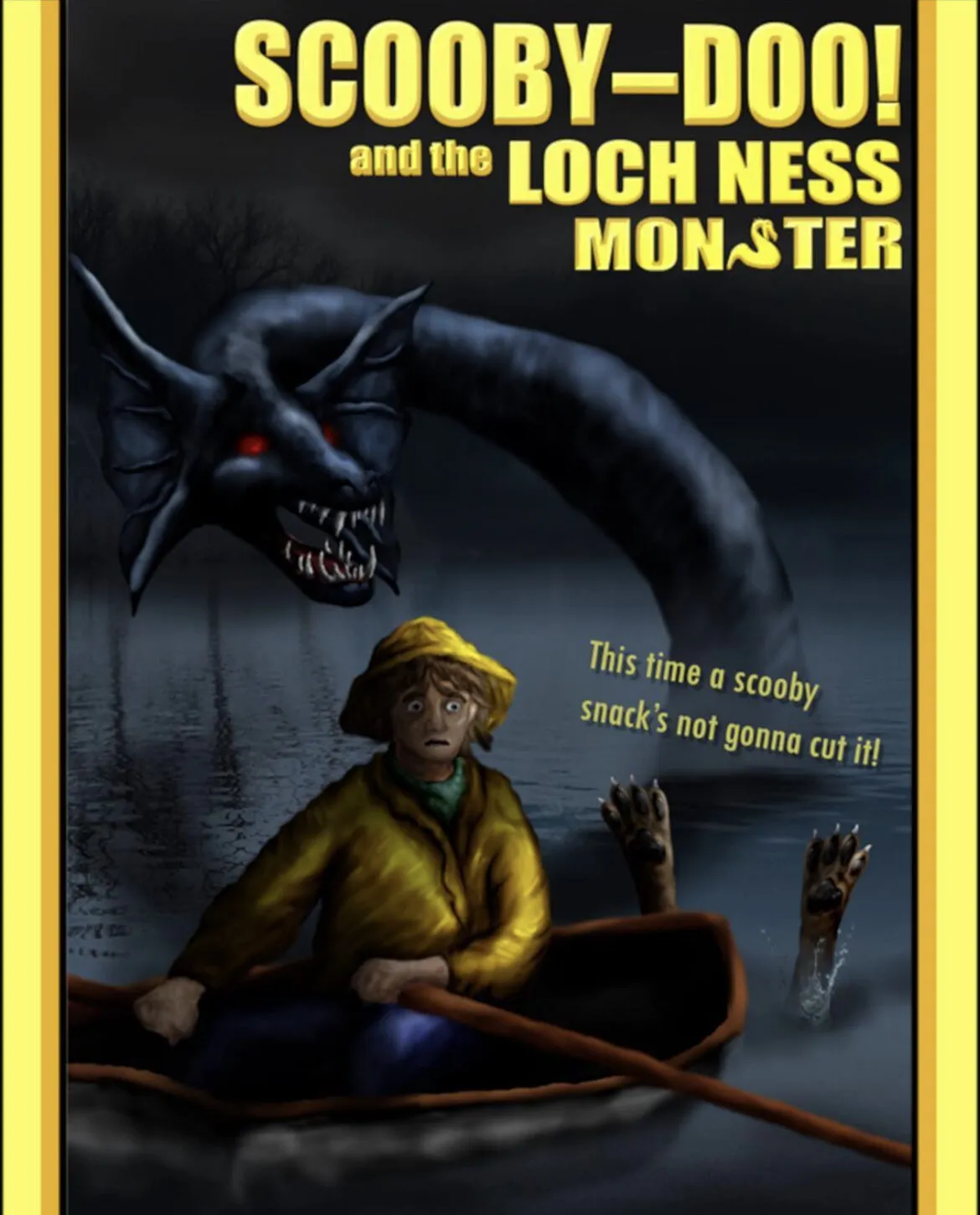 Shaggy rowing from the Loch Ness monster