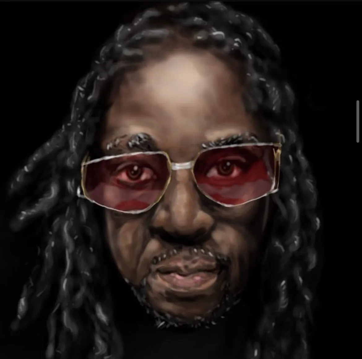 Portrait of a man in tinted glasses